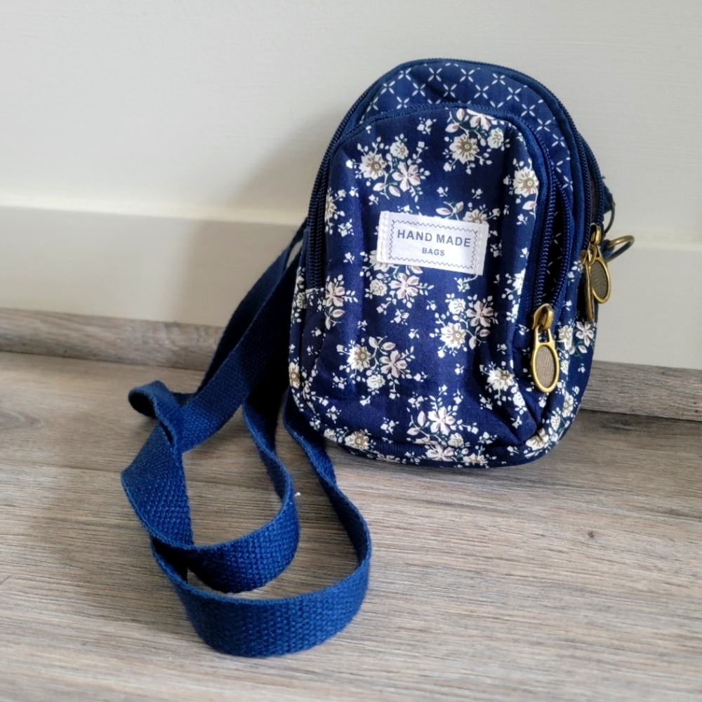floral crossbody mini bag